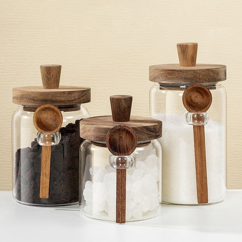Kitchen Bank - Helder Glazen Snoep Snackpot Met Lepel