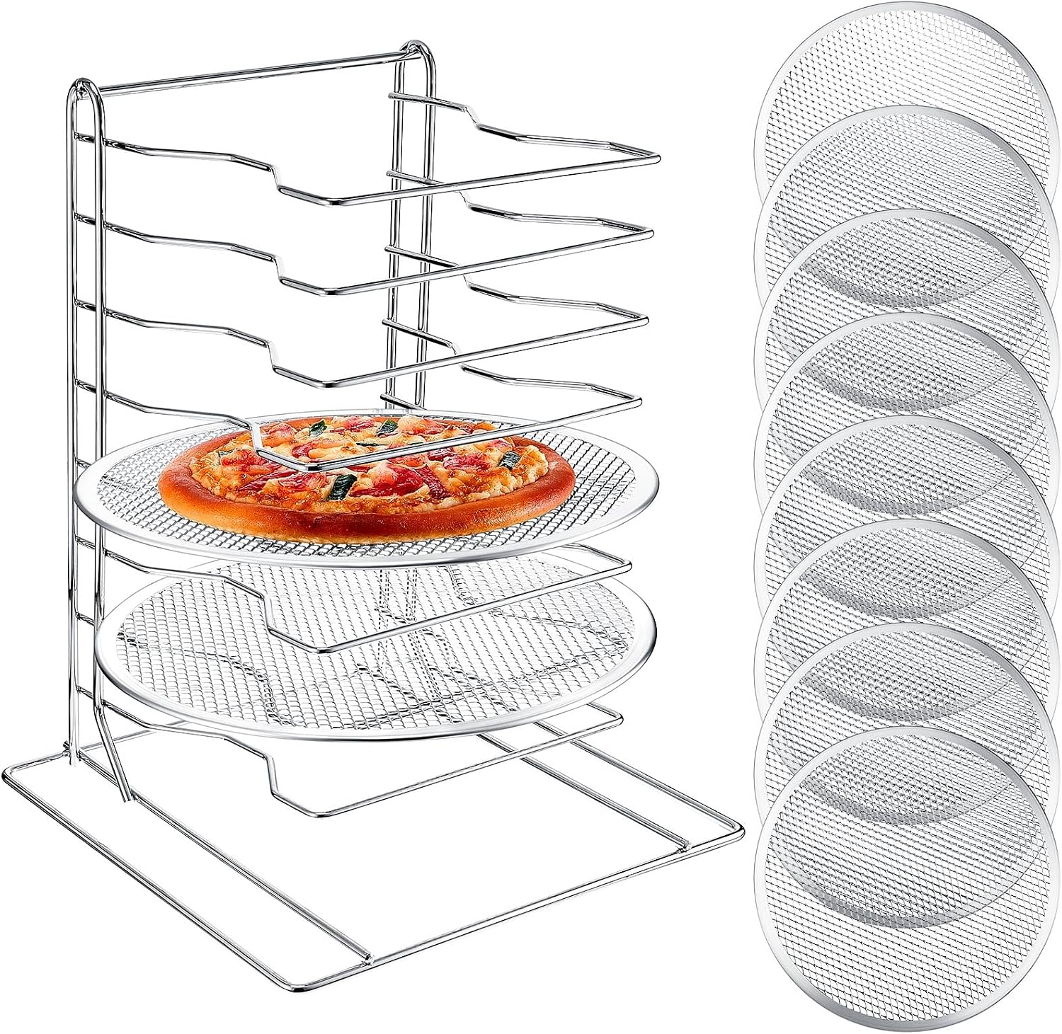 Commercial Kitchen For Baking - Pizzarek met 8 niveaus en 8