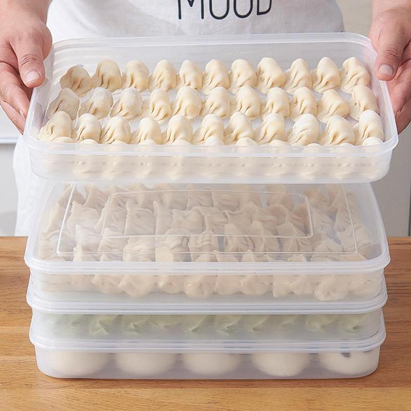 Kitchen Zo - Transparante keukenopbergdoos, koelkastorganizer, voedselveilige plastic containers,