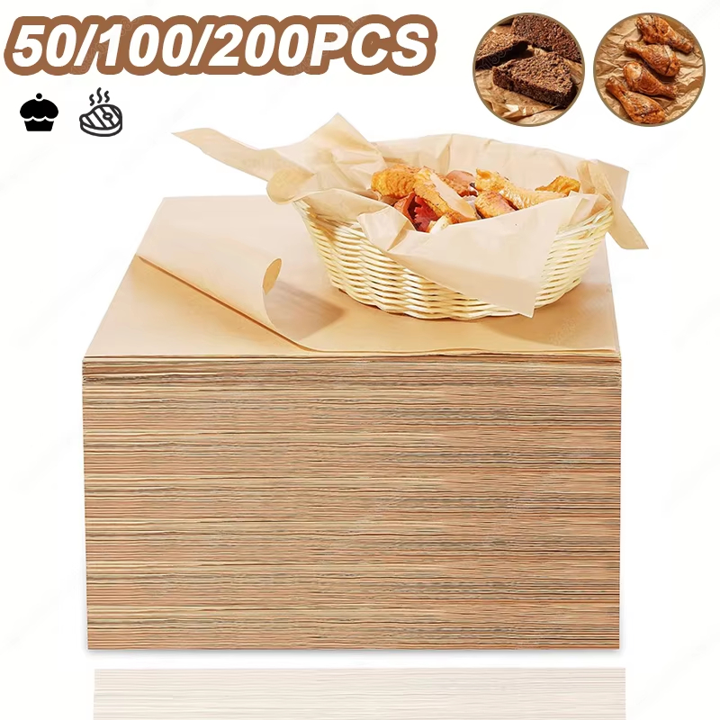 Kitchen Baking Paper - 50/100/200PCS Bakpapier Perkament Bakplaat Oven Lucht