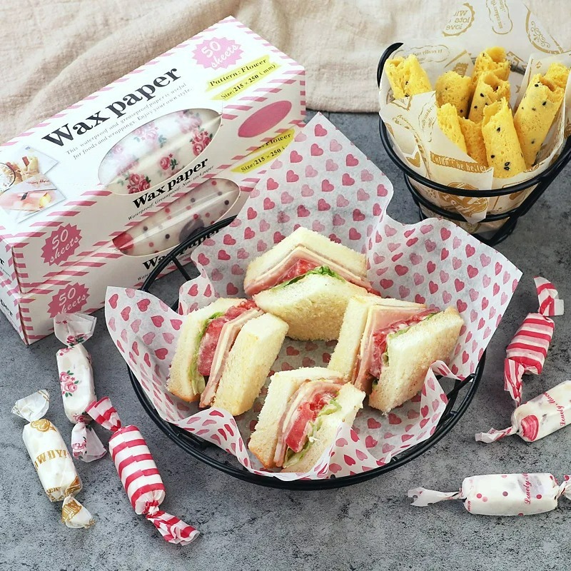 Kitchen Baking Paper - 50 stuks voedselveilig vetvrij papier, bedrukt