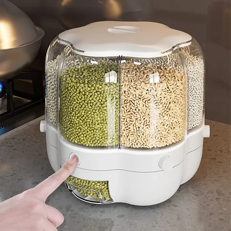 Kitchen Bank - Keukenopslagcontainer Grote voedselopslagcontainer 360° ° Roterende