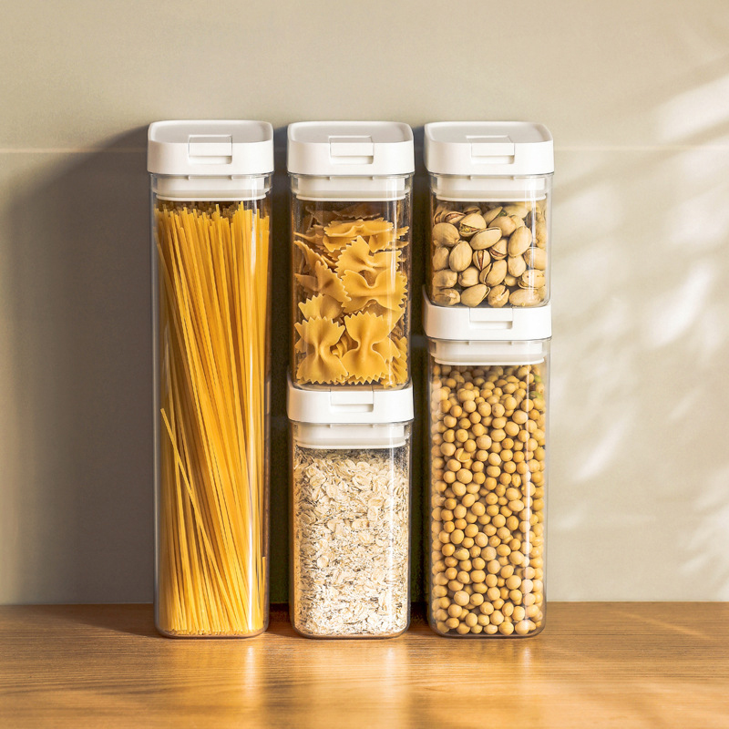 Kitchen Bank - Pasta Opbergdoos Transparant Plastic Graan Seal