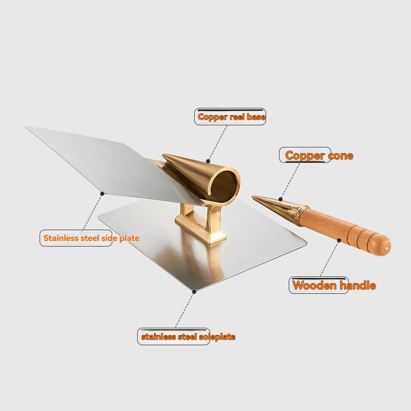 Commercial Kitchen For Baking - Professioneel koperen kegelvormig gereedschap, grote ijswafelmaker,