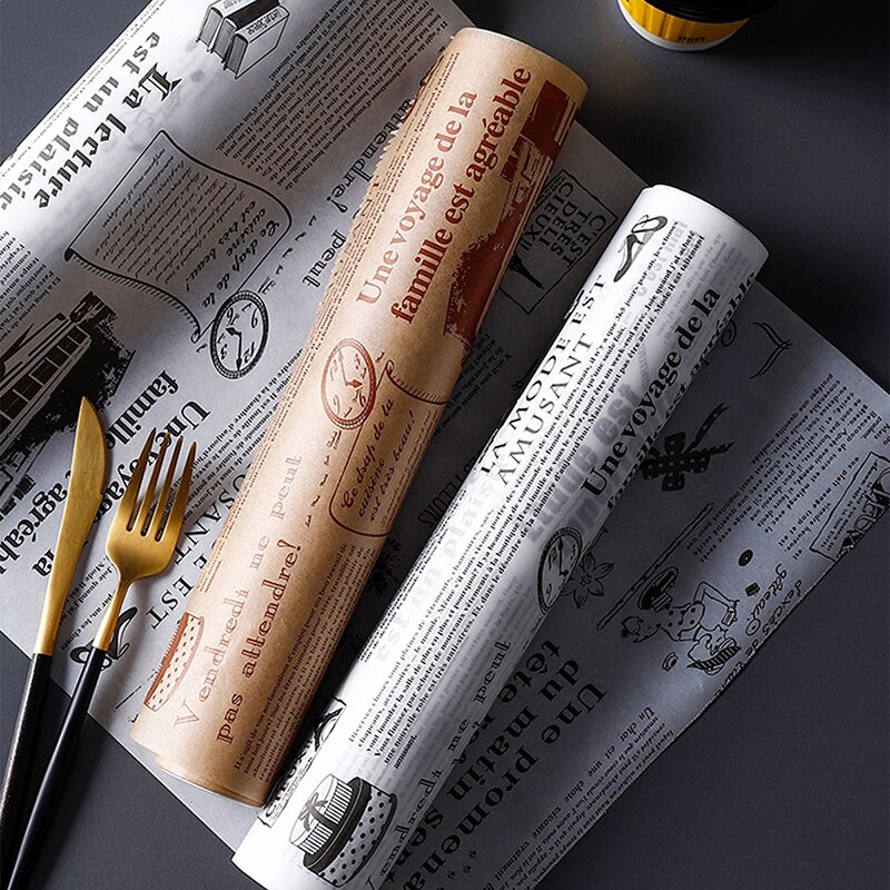 Kitchen Baking Paper - Olie-absorberende papierrol voor bak-of maaltijdmat, met
