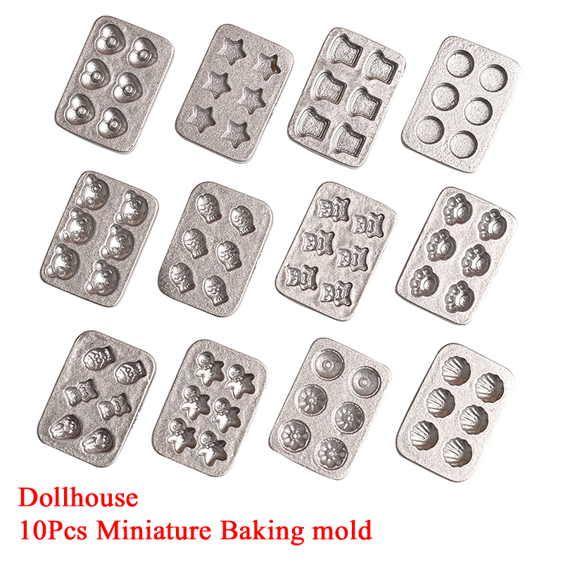 Kitchen Baking Area - 10 stks Poppenhuis Miniatuur Mini Cake