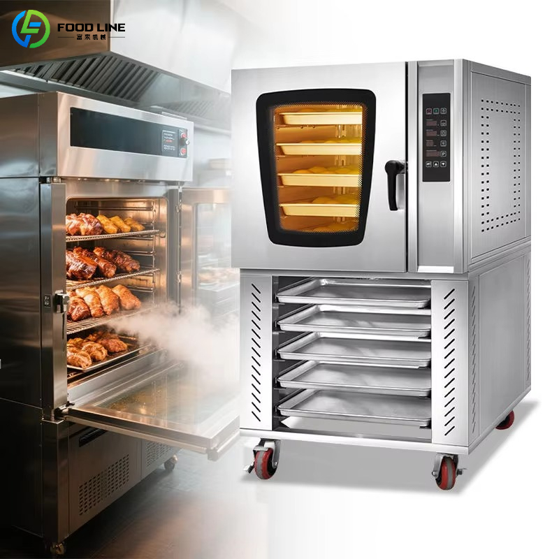 Commercial Kitchen For Baking - Geïntegreerde commerciële elektrische oven met heteluchtcirculatie,