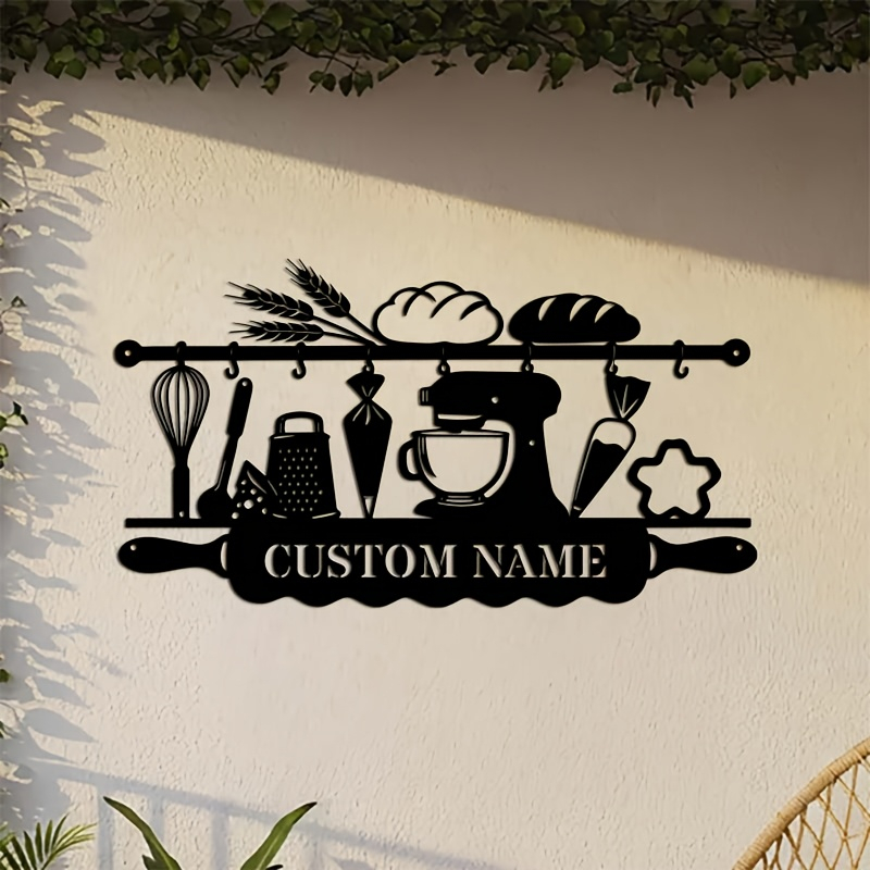 Kitchen Baking Area - Gepersonaliseerde ijzeren wanddecoratie voor de keuken,