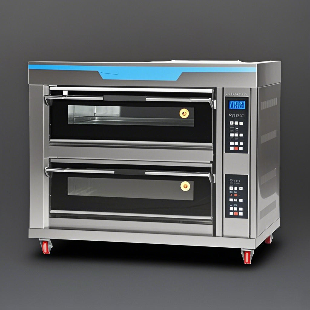 Commercial Kitchen For Baking - Oven, Commerciële Industriële Bakkerijoven, Bakoven, Tweelaags