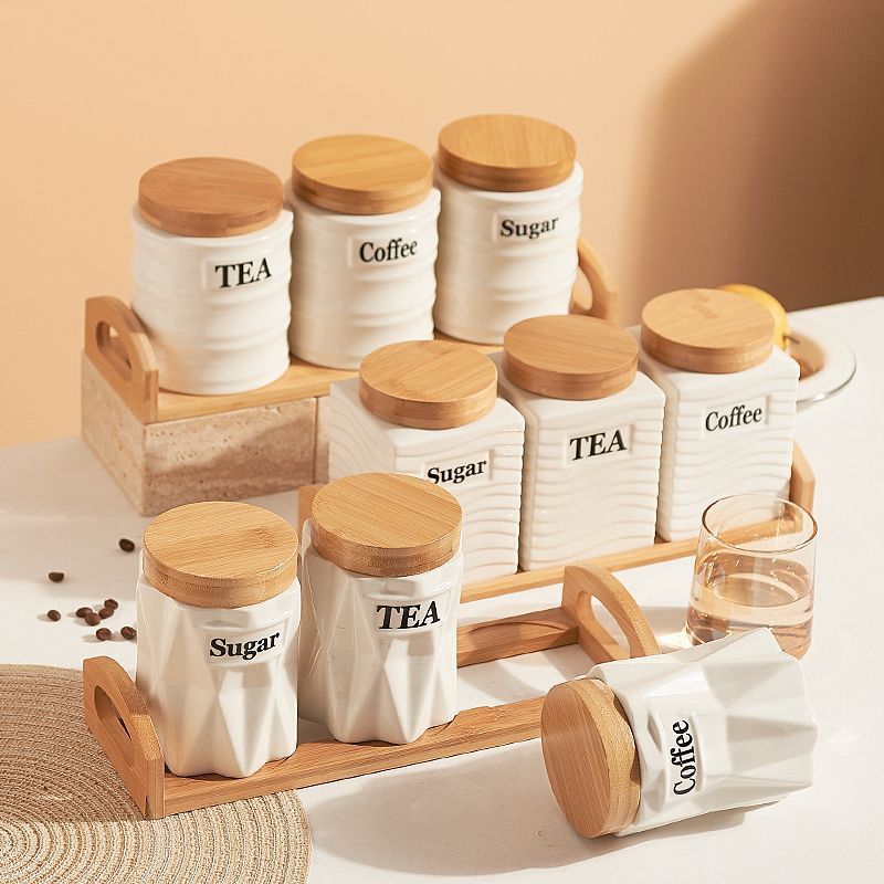 3-delige keramische voorraadpo - Kitchen Baking Canisters recensie en prijs
