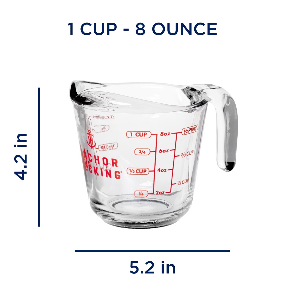 2-delige glazen maatbekersset  - Kitchen Baking Area recensie en prijs