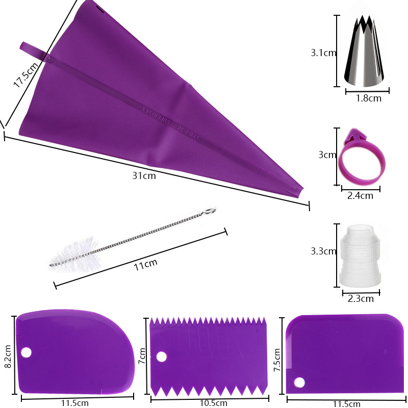 Set spuitzakken en spuitmondje - Kitchen Baking Equipment recensie en prijs