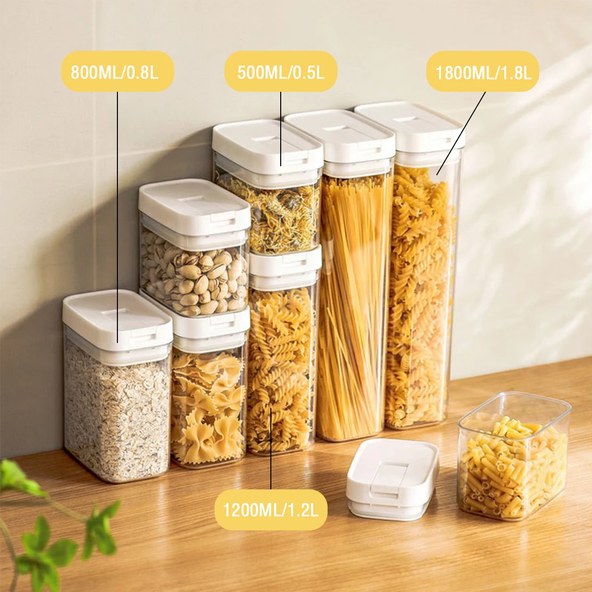 Pasta Opbergdoos Transparant P - Kitchen Bank recensie en prijs