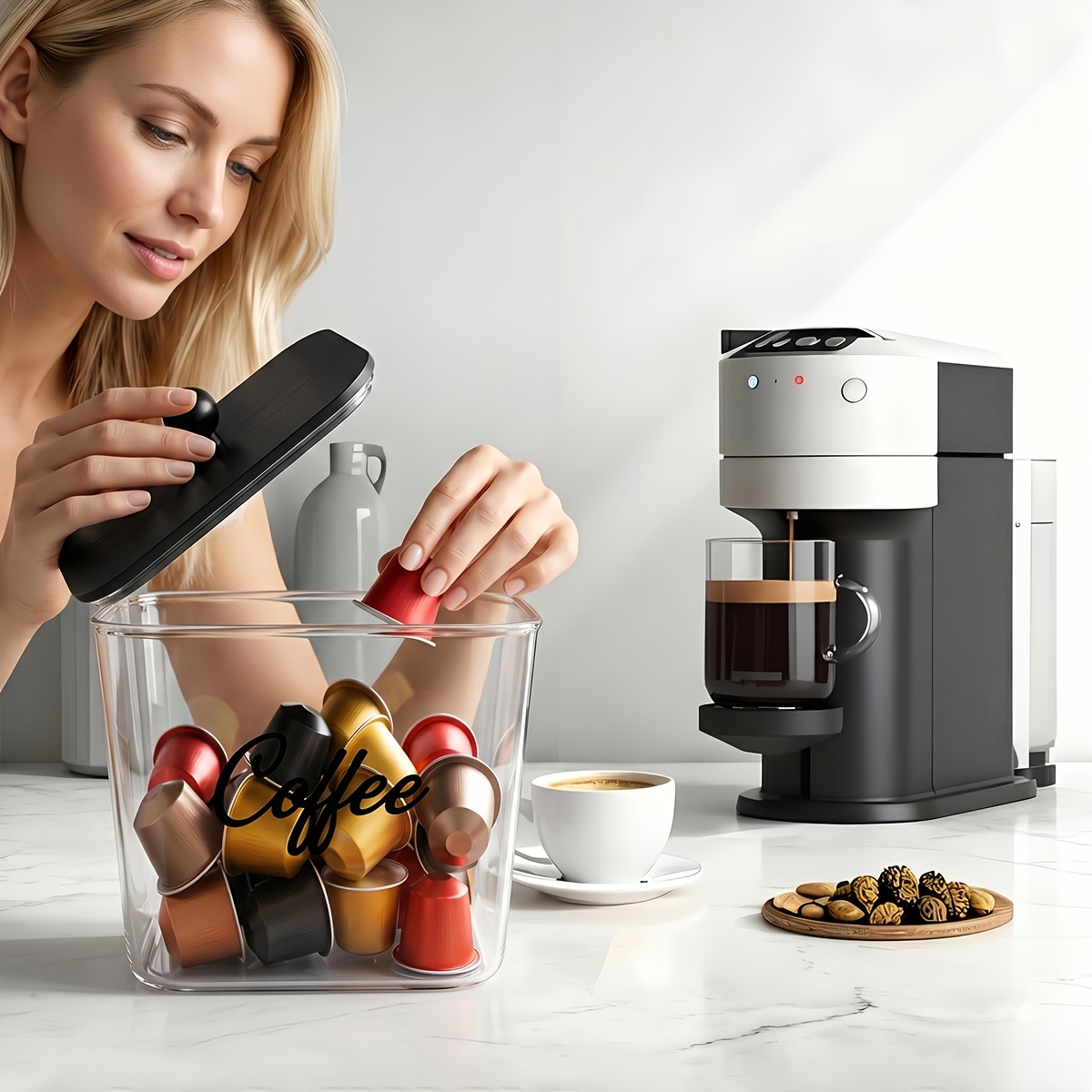 Koffiepodhouder met deksels, p - Kitchen Zo recensie en prijs