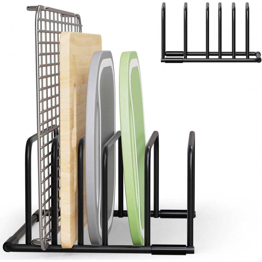 Zwart snijplank-organisatorrek - Kitchen Baking Sheet Organizer recensie en prijs