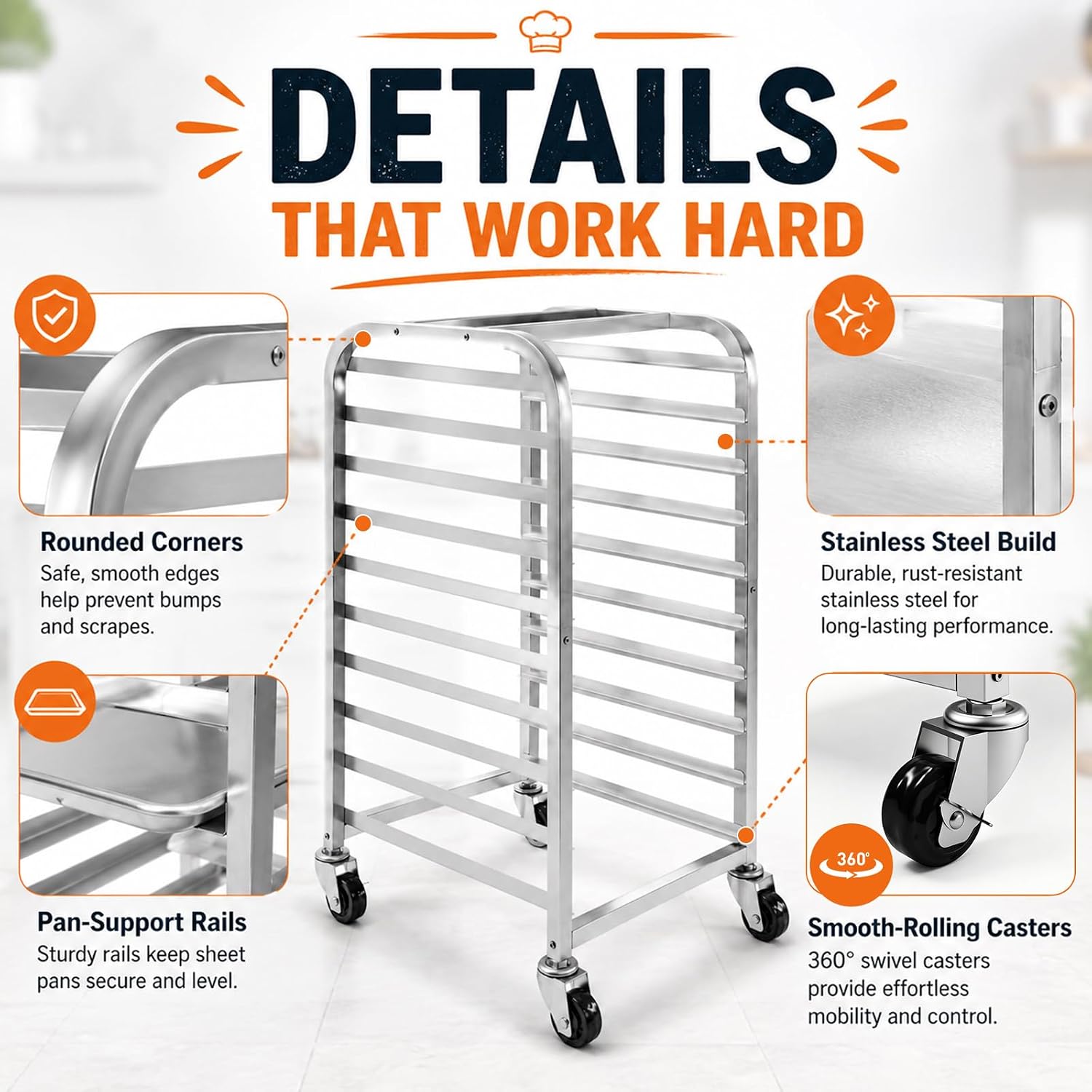 10-laags roestvrijstalen bakpl - Kitchen Baking Sheet Organizer recensie en prijs